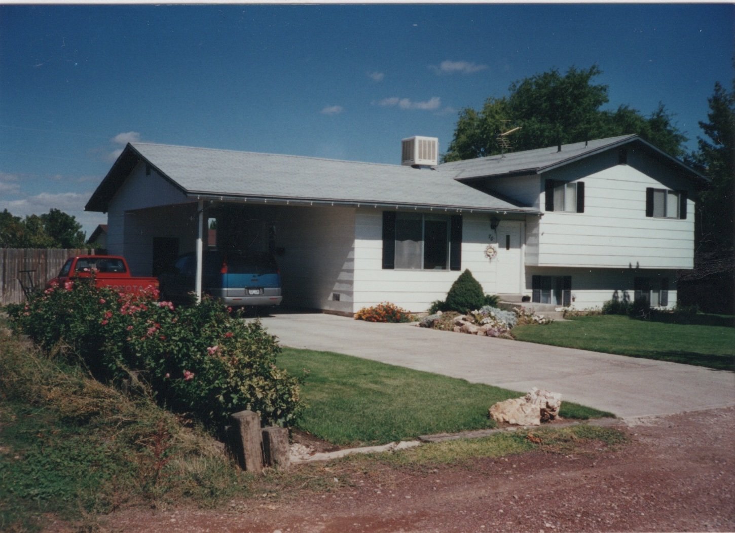 A photo of the house we lived in on the red rock road.